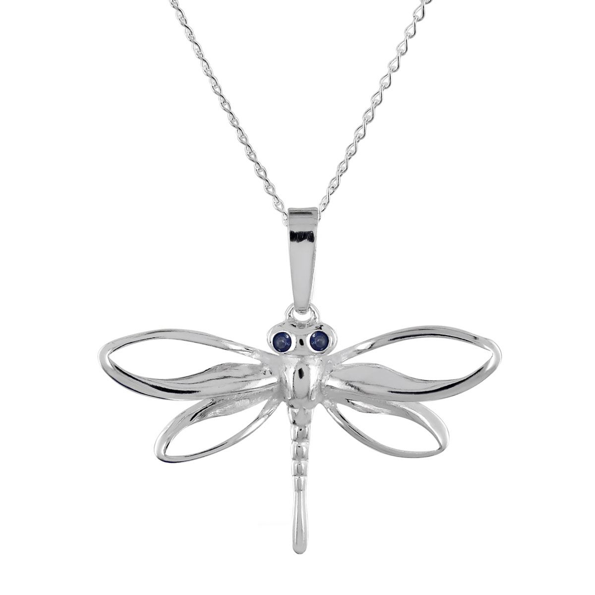 Cadena Con Dije Libélula Ojos Zirconia