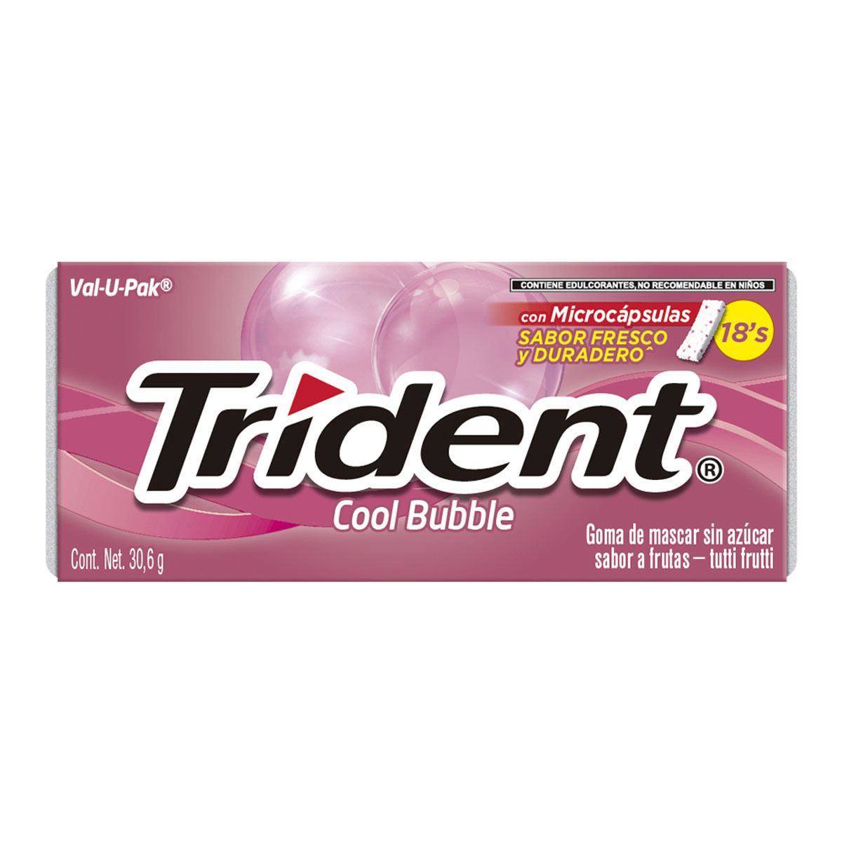 Chicles Trident V Pack Cool Bubble