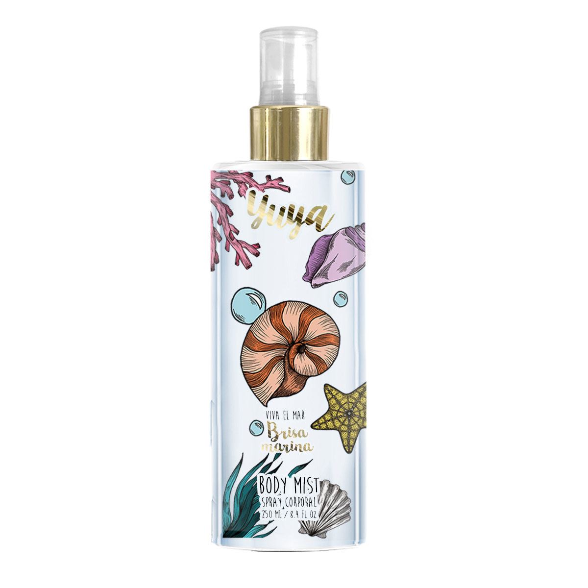 Fragancia Para Dama Body Mist  Viva el mar Brisa marina Yuya