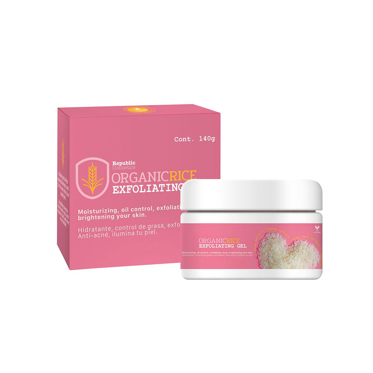 Exfoliante de  arroz orgánico