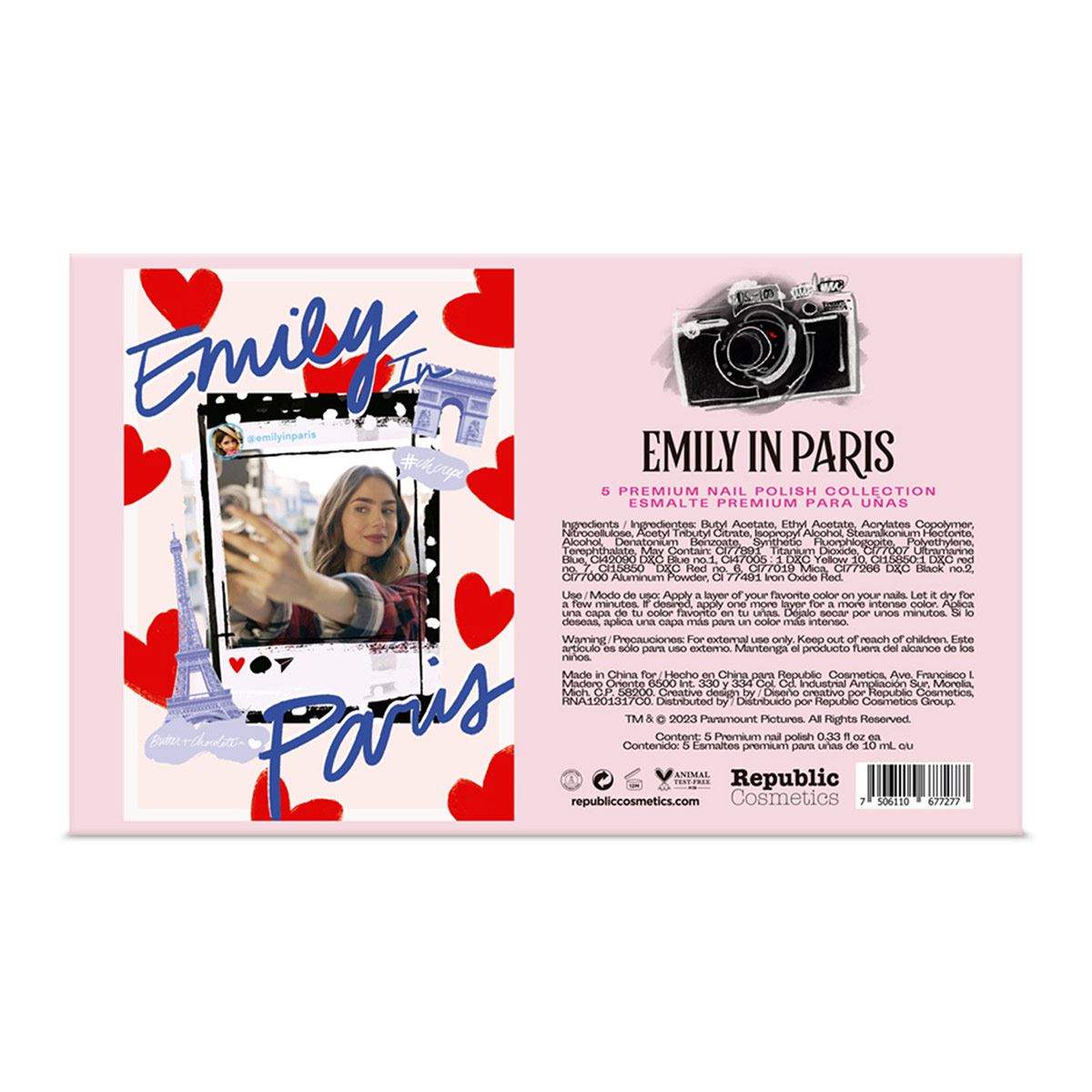 Esmaltes premium para uñas Emily In Paris
