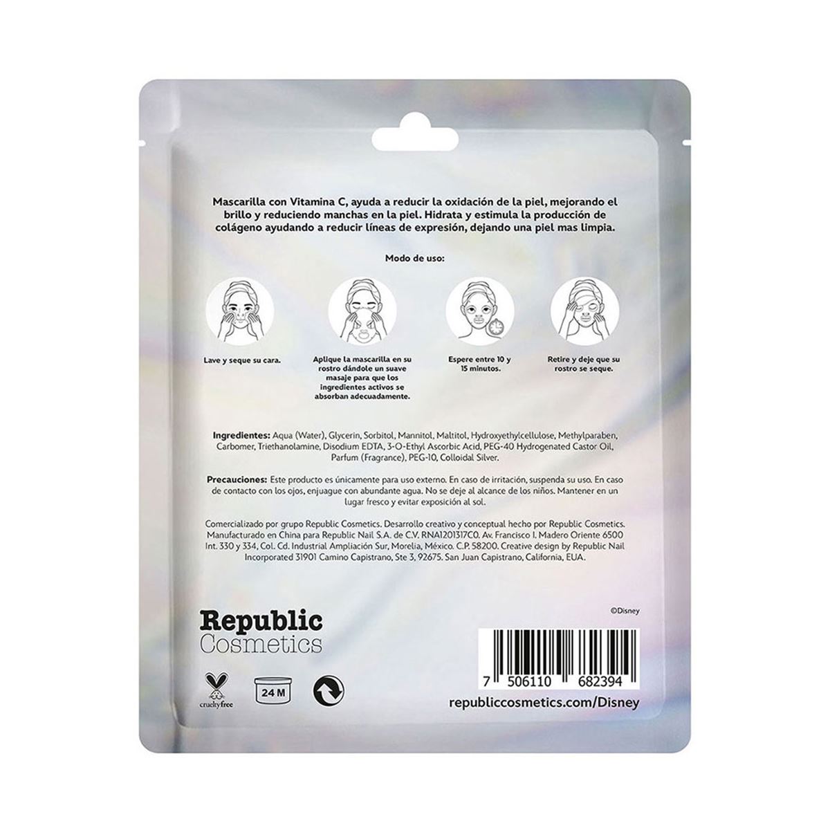 Paquete con 5 mascarillas faciales "Blanca Nieves"