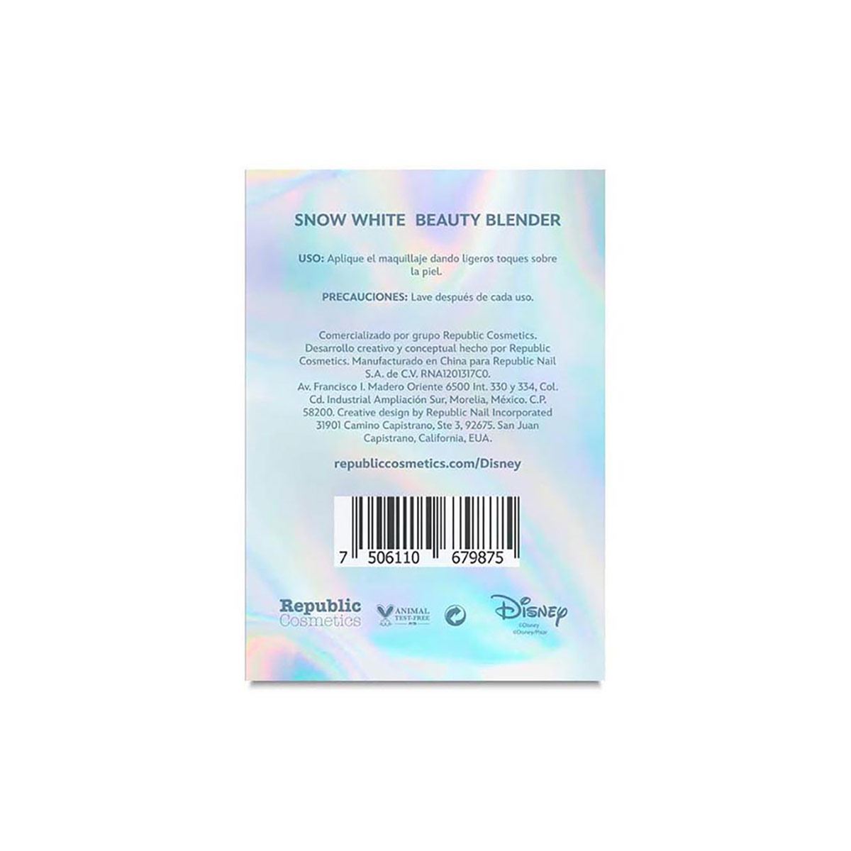 Esponja para maquillaje "Blanca Nieves"