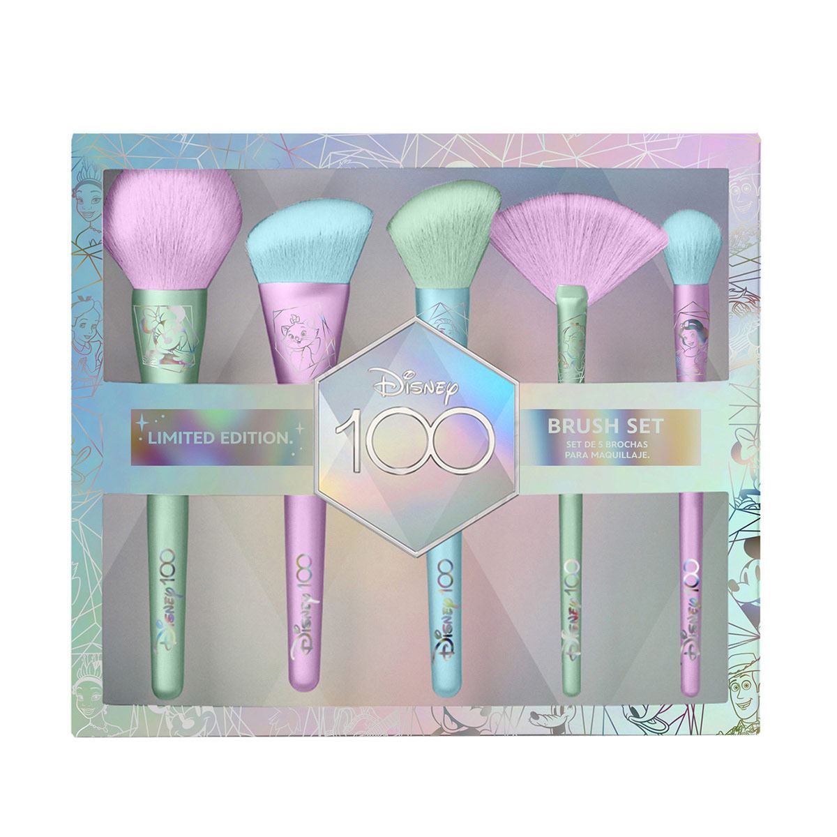 Set de 5 brochas "Disney Holographic"