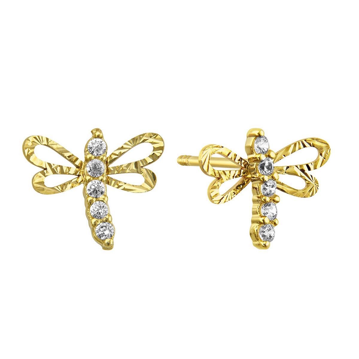 Broquel Oro 14K Libelula