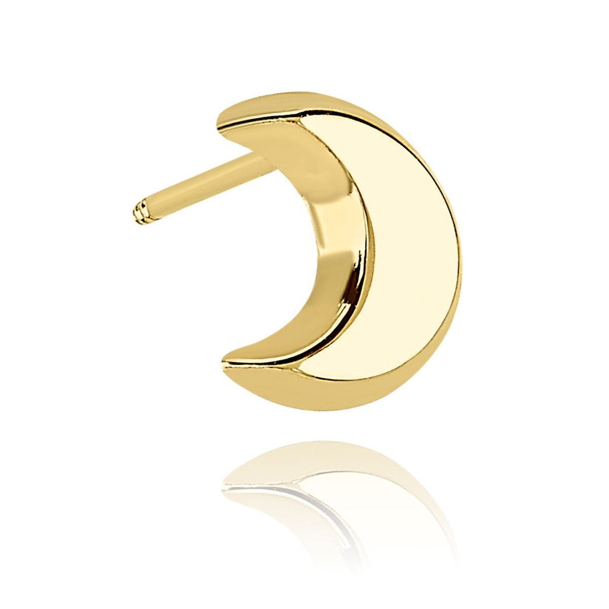 Broquel de Oro en 14K Recto 4mm ABL Sabelli