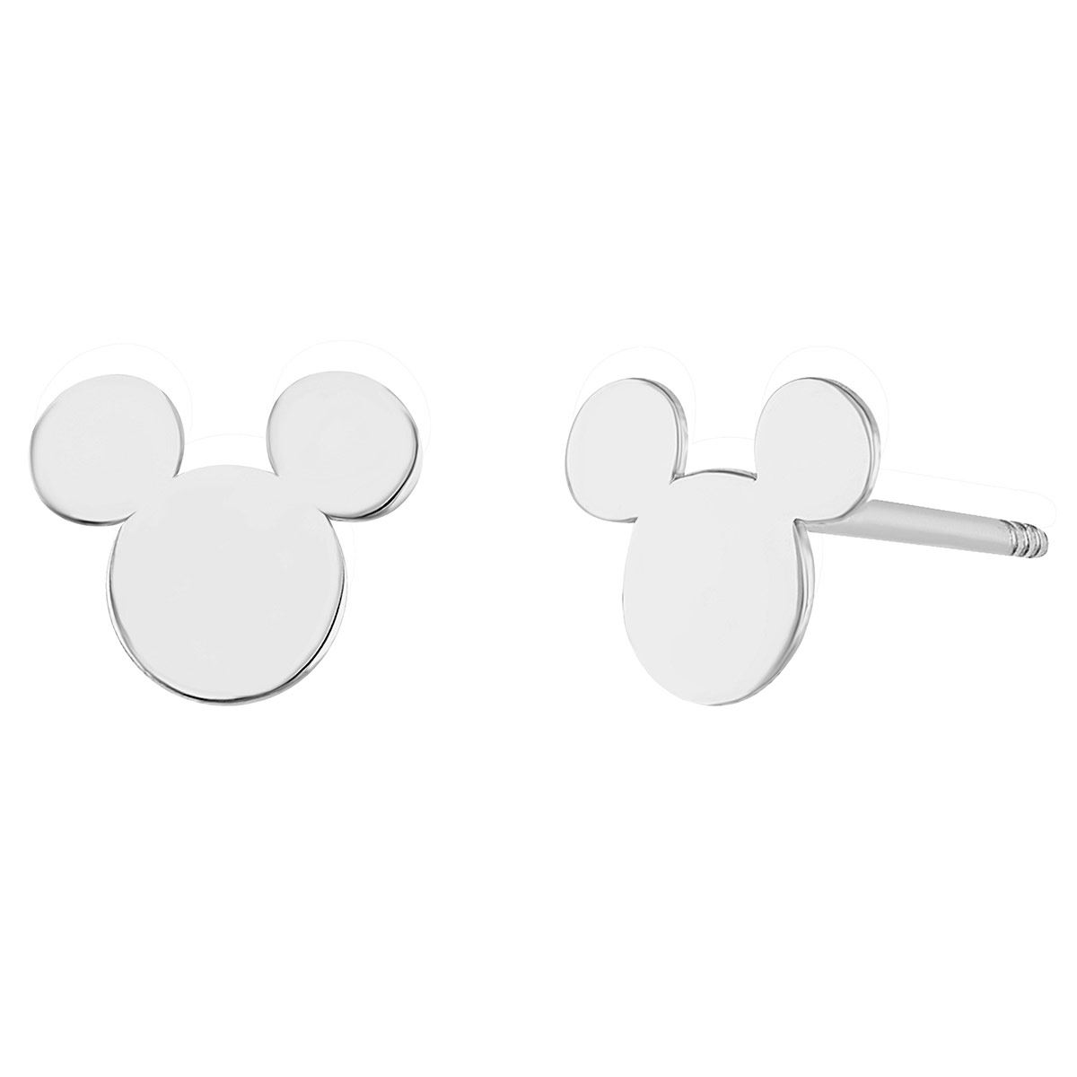 Broquel Mickey Polish Oro blanco 14K Disney