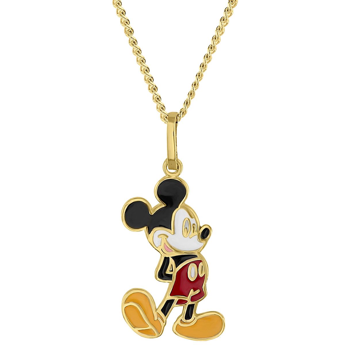 Collar Mickey Esmaltado Oro 14K Disney