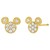 Broquel Mickey Mini Pavé Oro 14K Disney