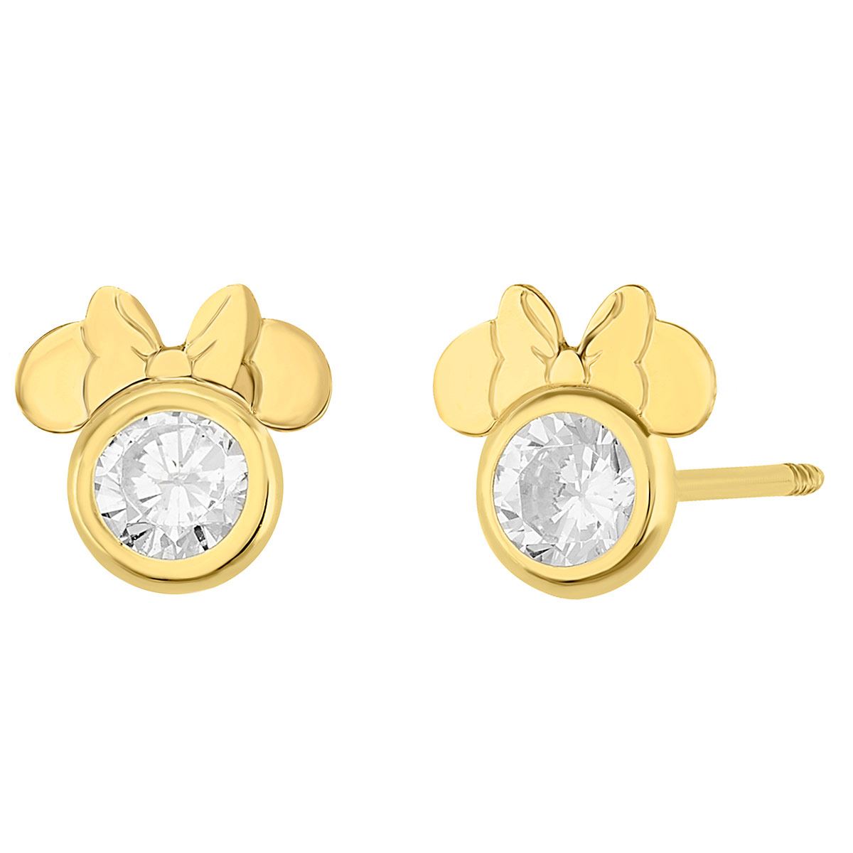 Broquel Minnie Diadema Bisel Oro 14K Disney