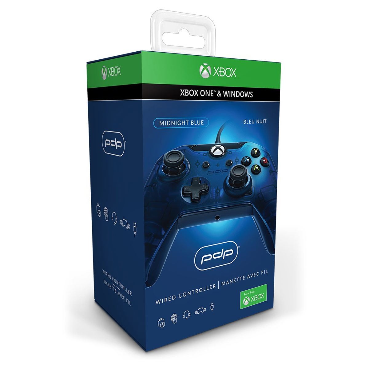 Control Xbox One Azul Alámbrico Pdp