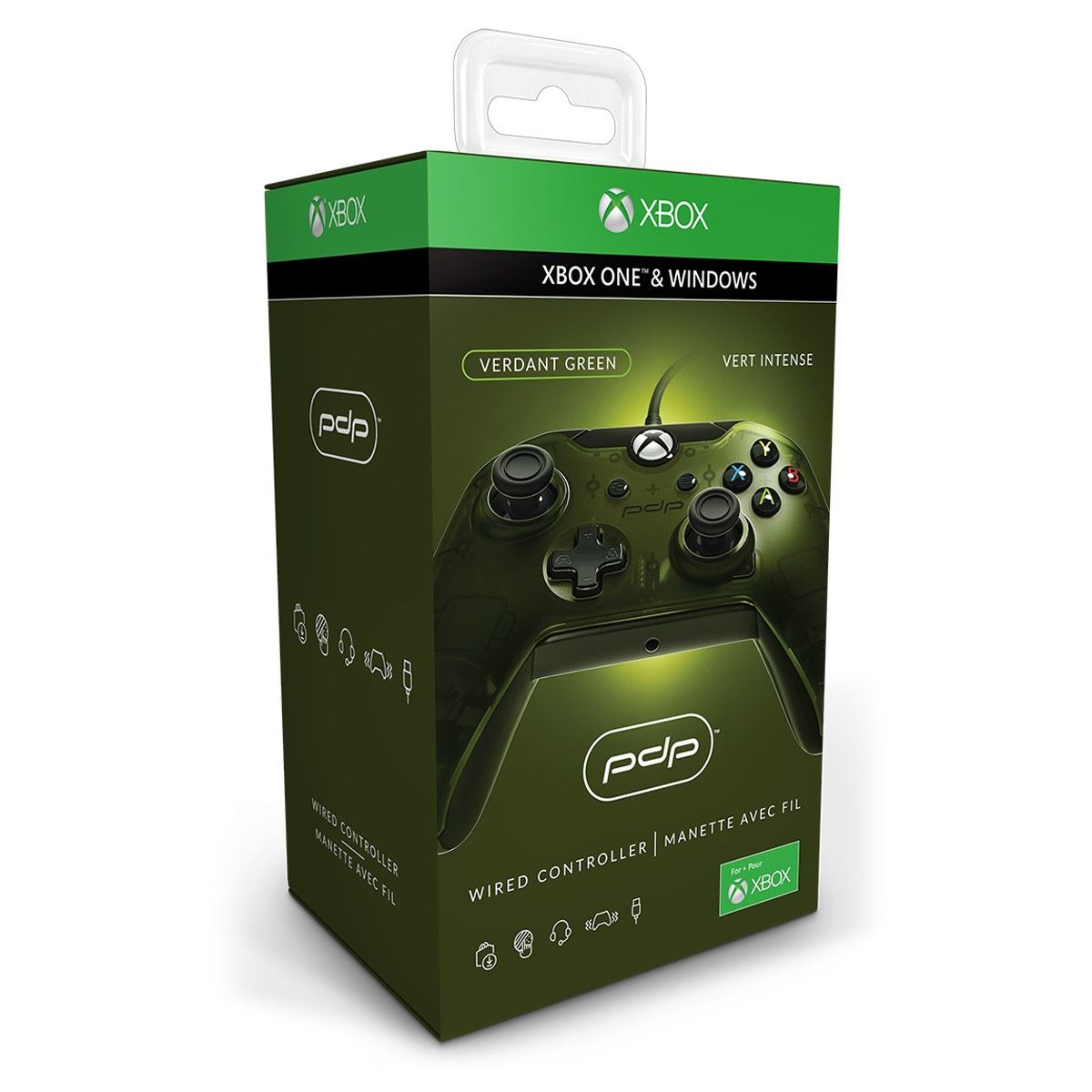 Control Xbox One Alámbrico Verde Pdp