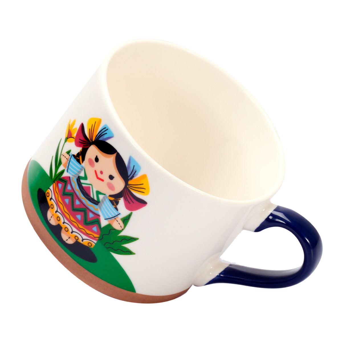 Taza de porcelana Muñeca Mexicana 400ml Crown Baccara