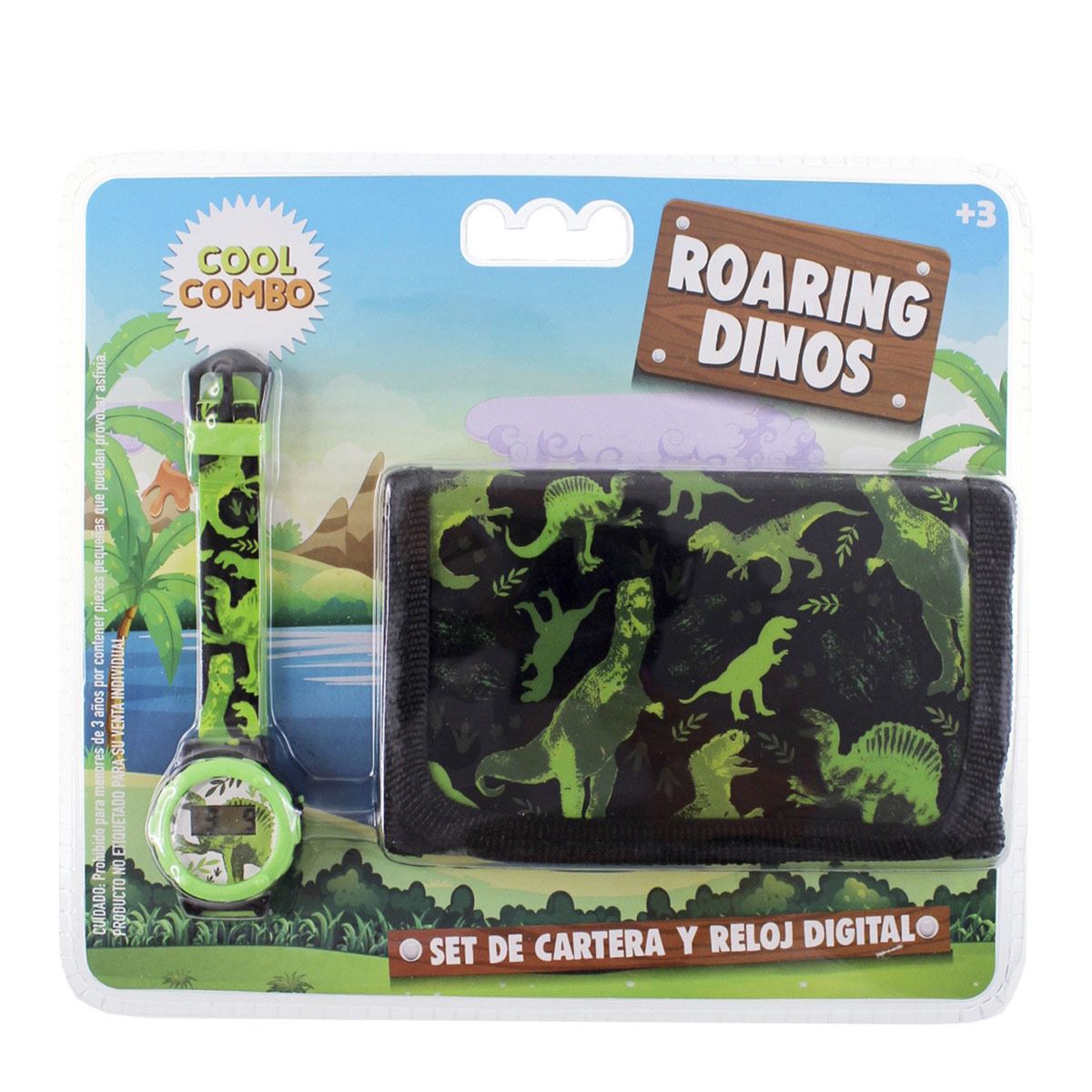 Set De Reloj Y Cartera Dinosaurios Set De Reloj Y Cartera Dinosaurios