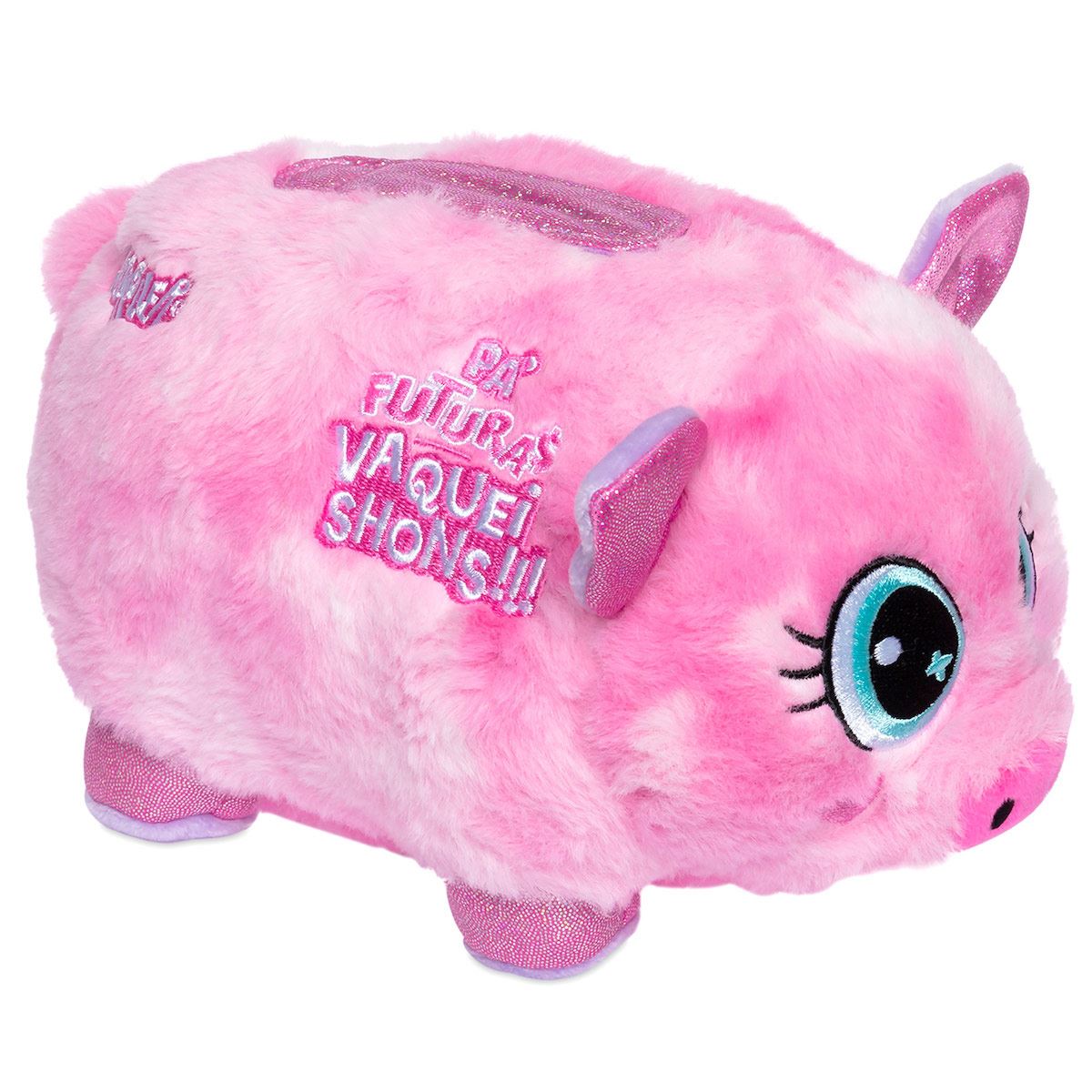 ALCANCIA CON SONIDO PLUSH ROSA PORC