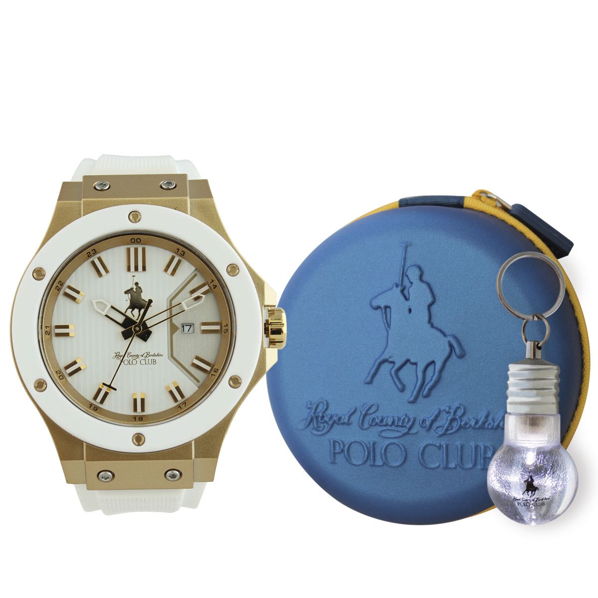 Set Reloj Polo Club PCMG03BLGL Dama