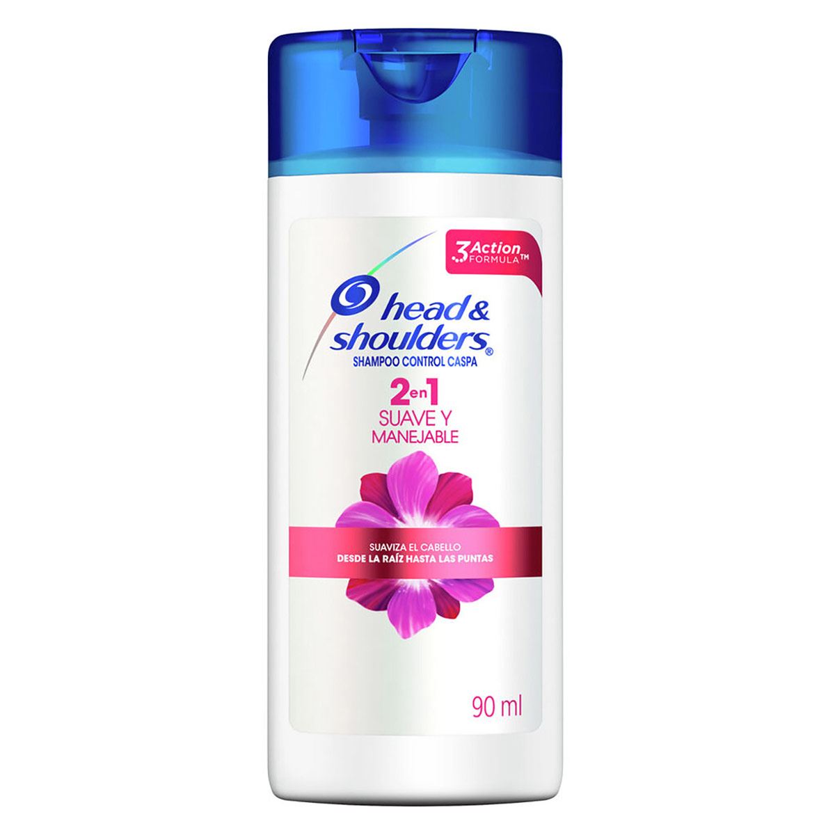 Shampoo Head & Shoulders Suave y Manejable Control Caspa 2 en 1 90 ml