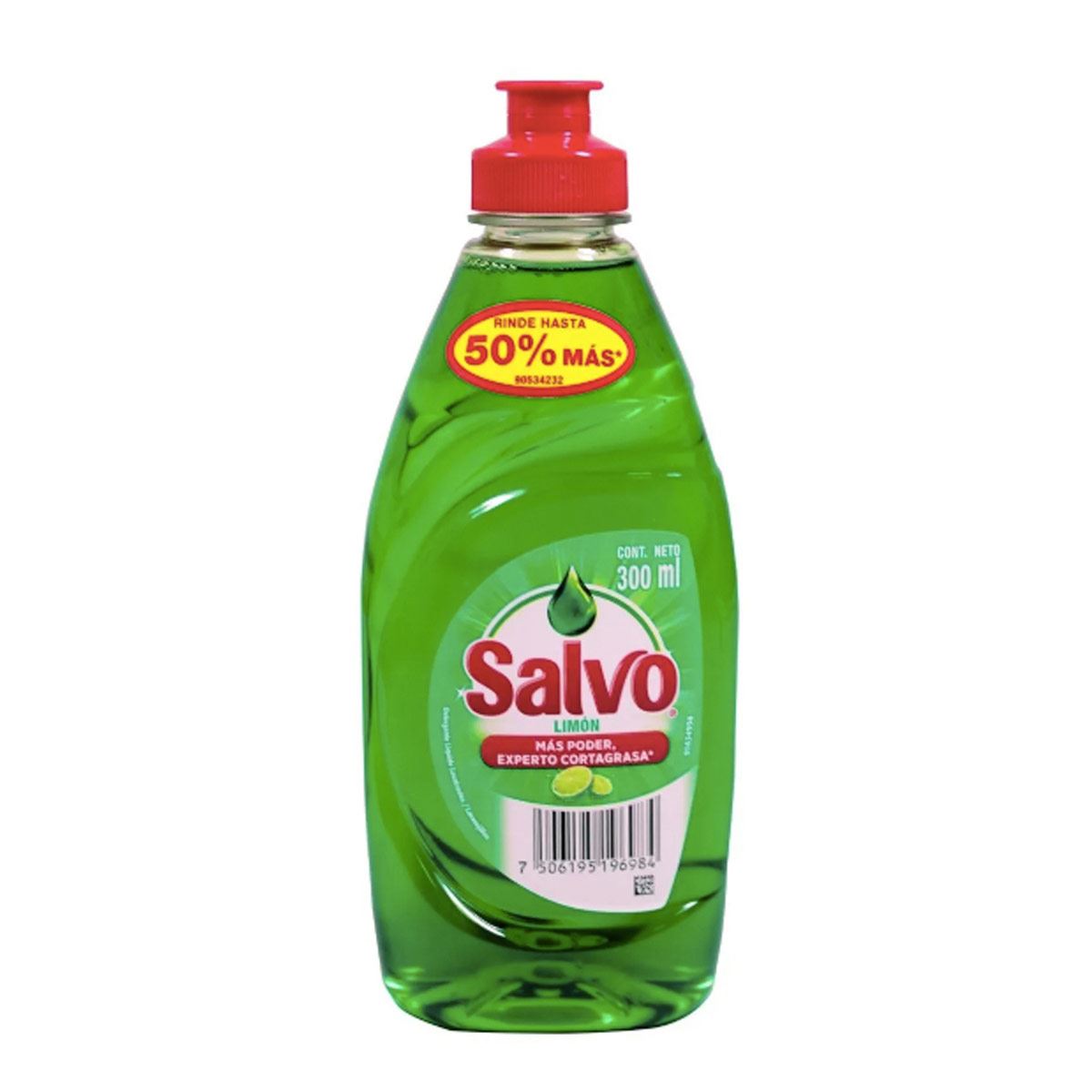 DETERGENTE SALVO P/TRASTES LIMÓN 300ML