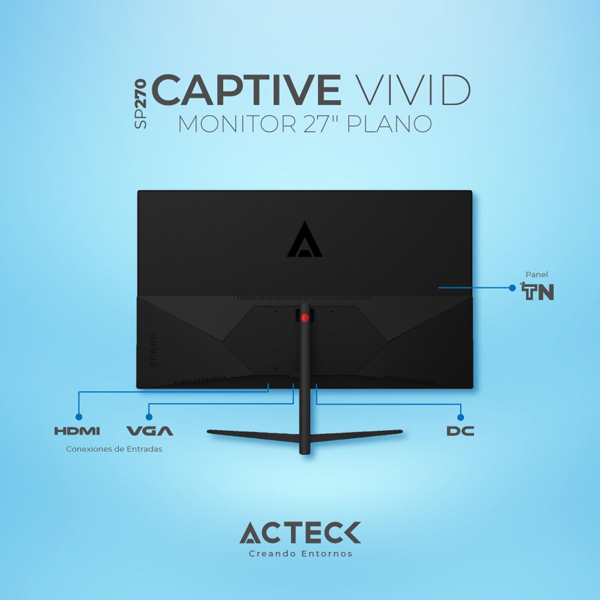 Monitor Acteck Captive Vivid SP270 27"