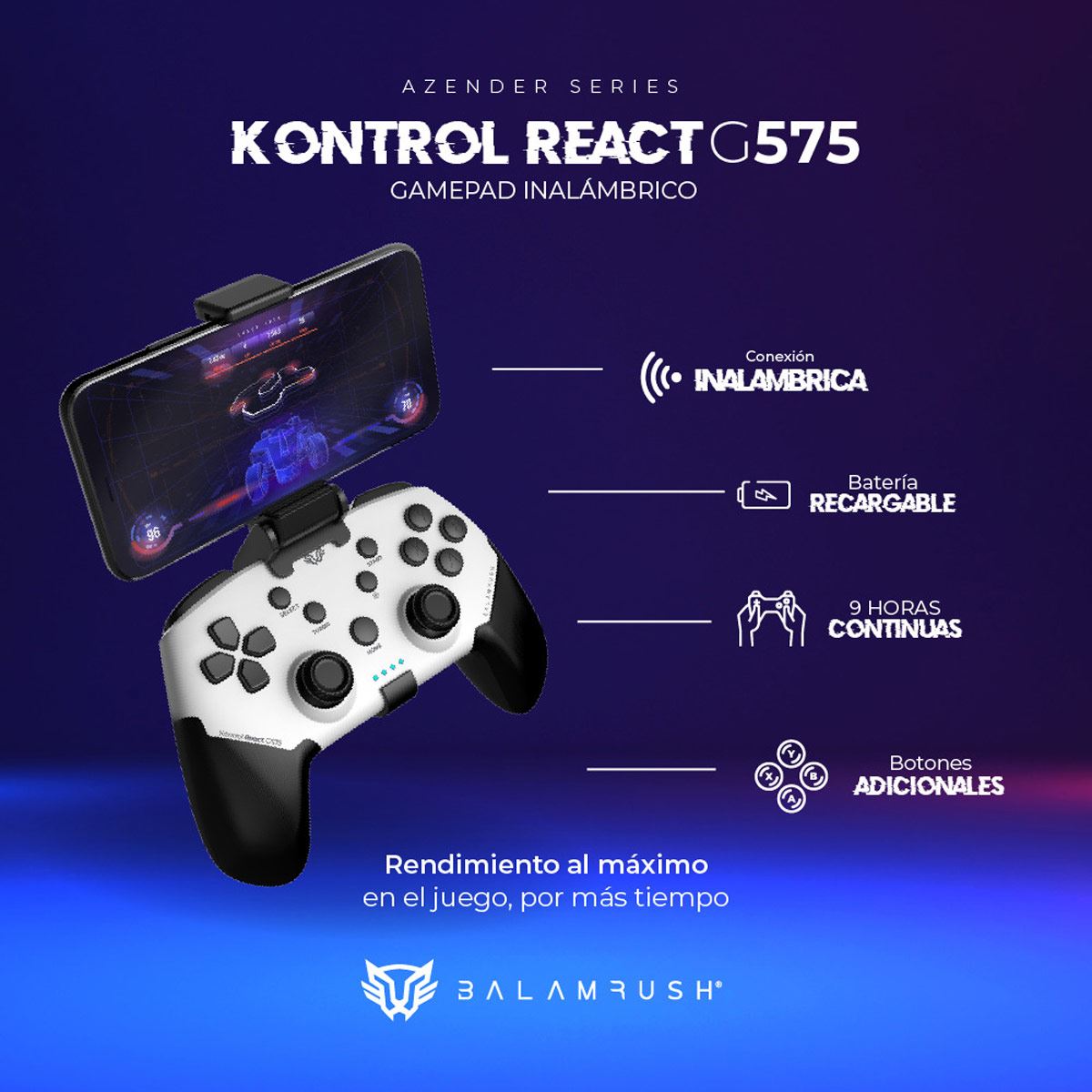 Control Balam Rush Kontrol React G575