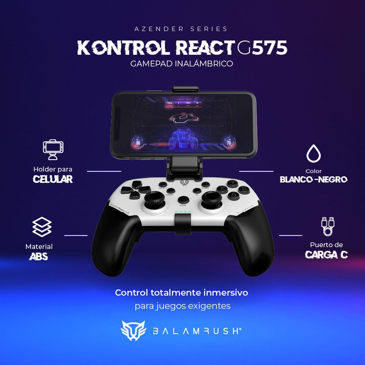 Control Balam Rush Kontrol React G575