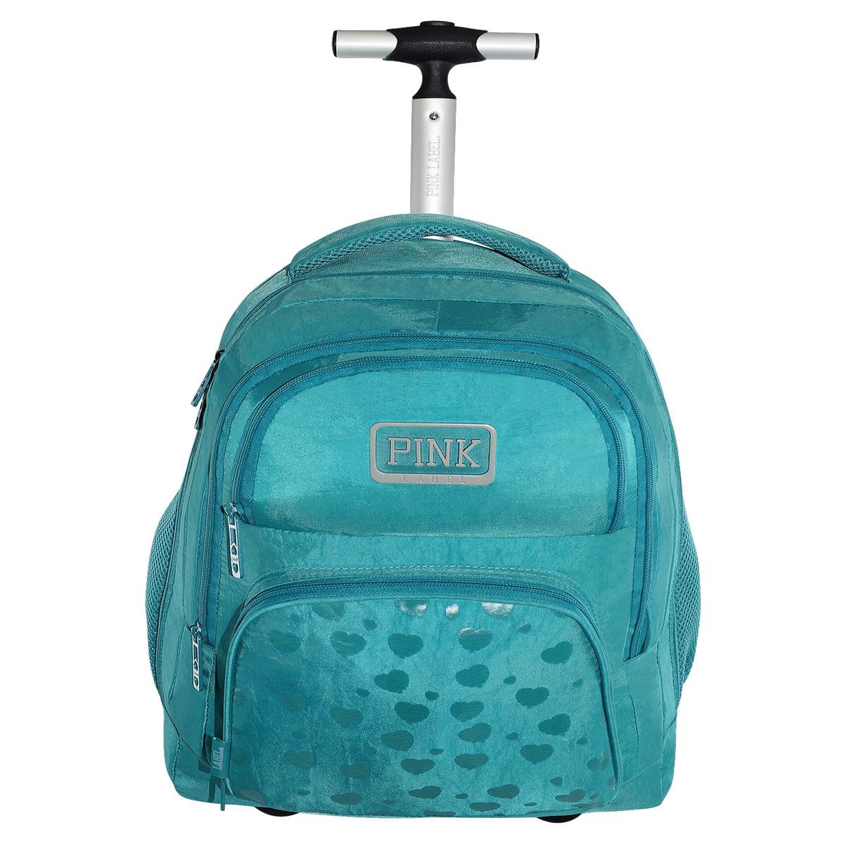 Mochila Porta Laptop Rodante Menta Pink Label