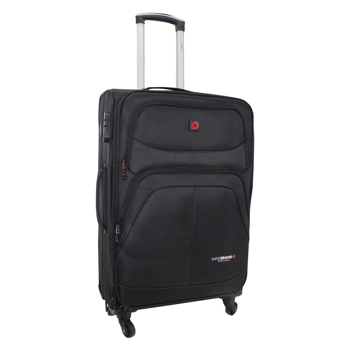 MALETA SWISSBRAND SET LEMÁN SBT-00550 24" NEGRO