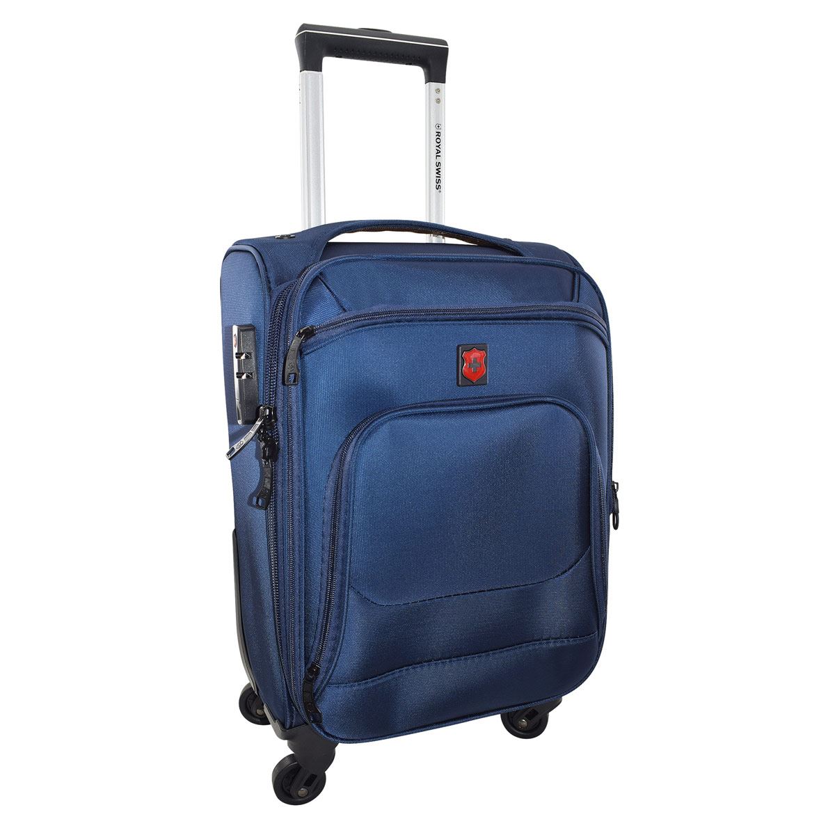 Maleta de Viaje Royal Swiss con Ruedas Azul Interlaken 18"