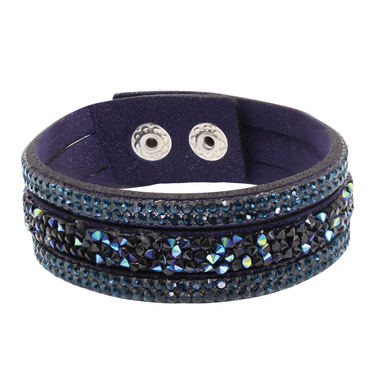 Pulsera de Gamuza con Cristales Color Montana Steven Madden Trendy