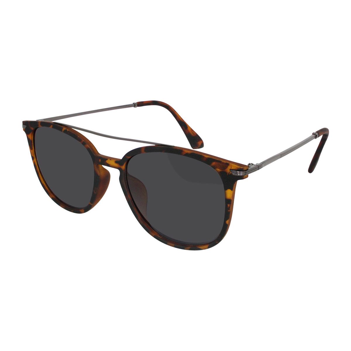 Lentes de sol cuadrados pas-metal carey-gris mica negra Emanuel Ungaro