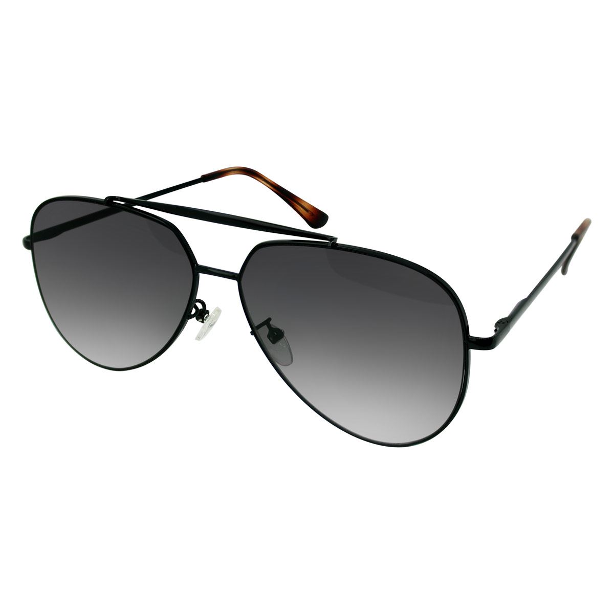 Lentes de Sol aviadores metal negro micas negras Mossimo