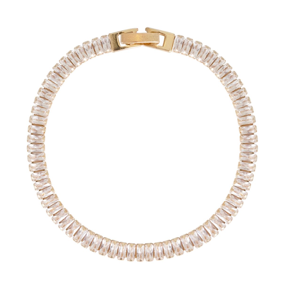 PULSERA EN DORADO CON CIRCONIAS COLOR CRISTAL WESTIES