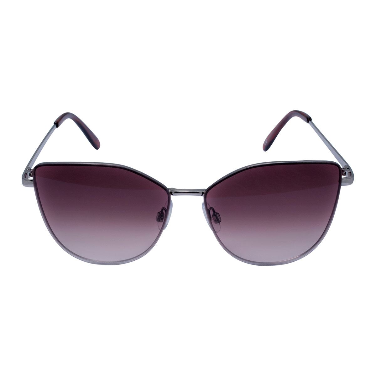Lentes de Sol Mossimo Cat Eye Metal Gris Mica Café para Mujer