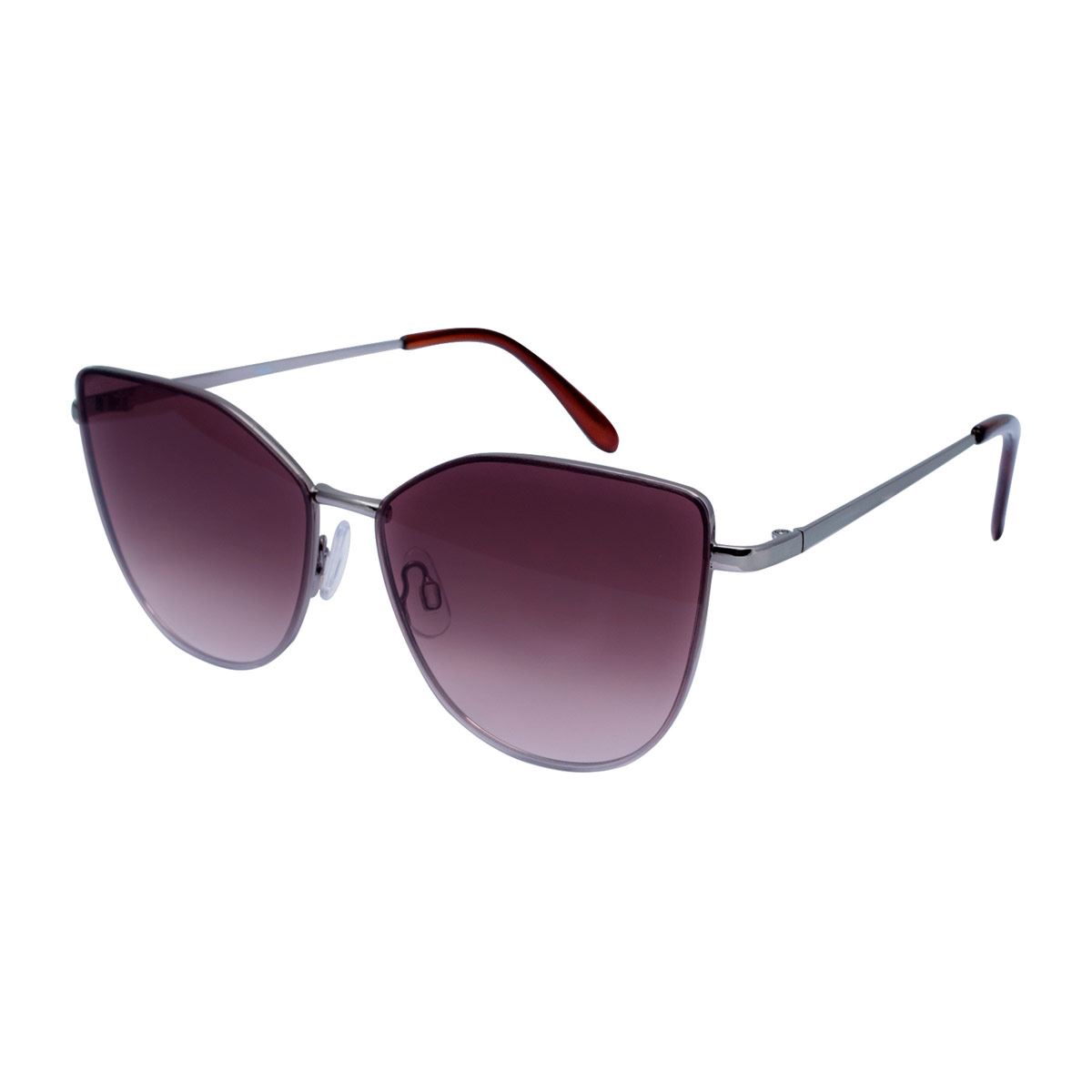 Lentes de Sol Mossimo Cat Eye Metal Gris Mica Café para Mujer