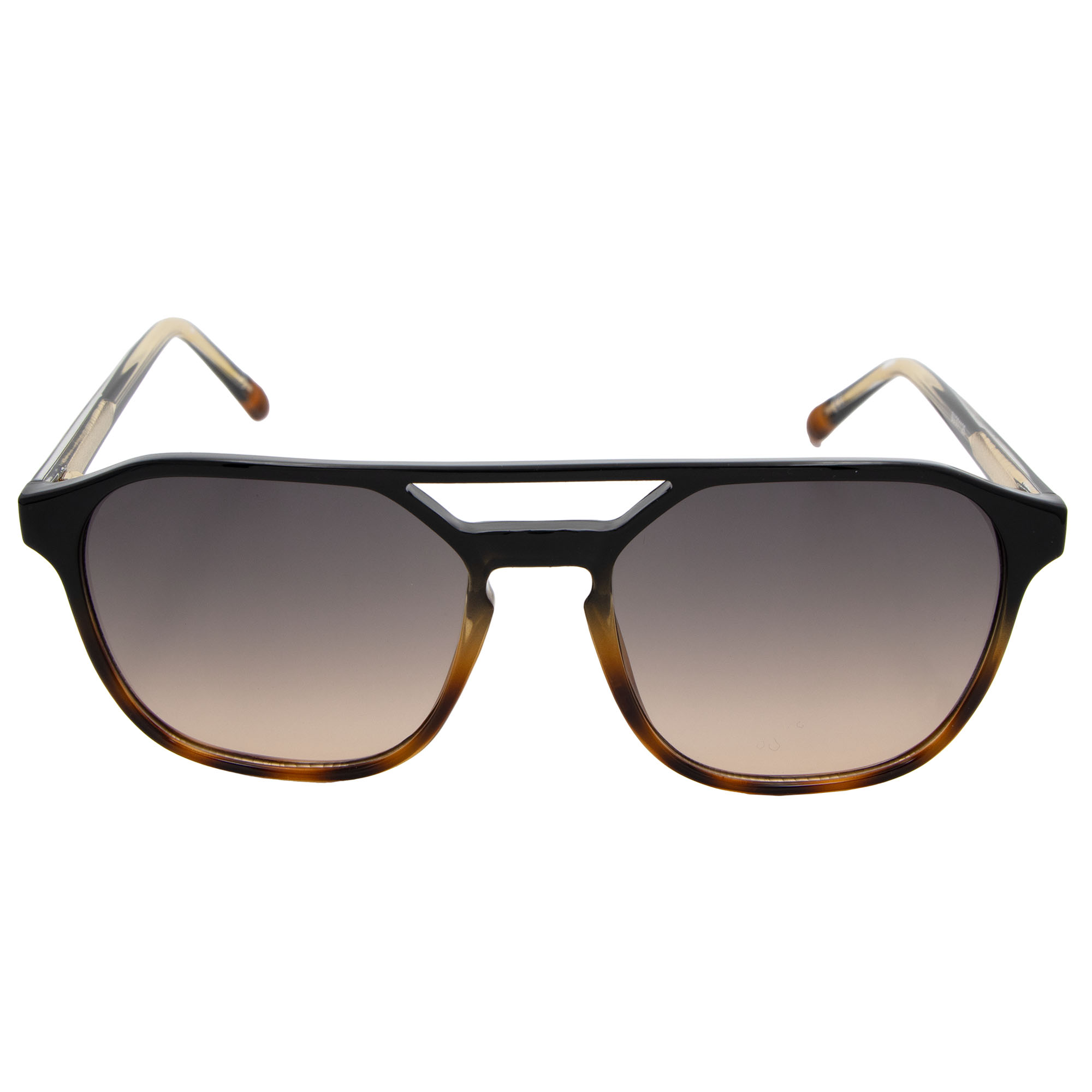 Lentes De Sol Aviadores Pasta Negro-Carey Micas Cafés Unisex Westies