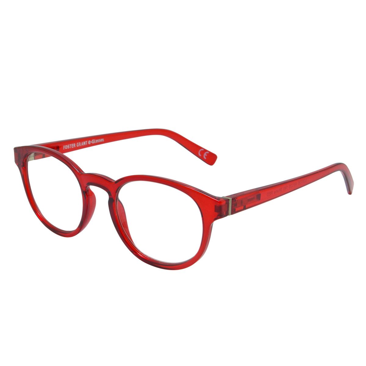 Armazón con protección de luz azul rojo e-glasses modelo Shane Red