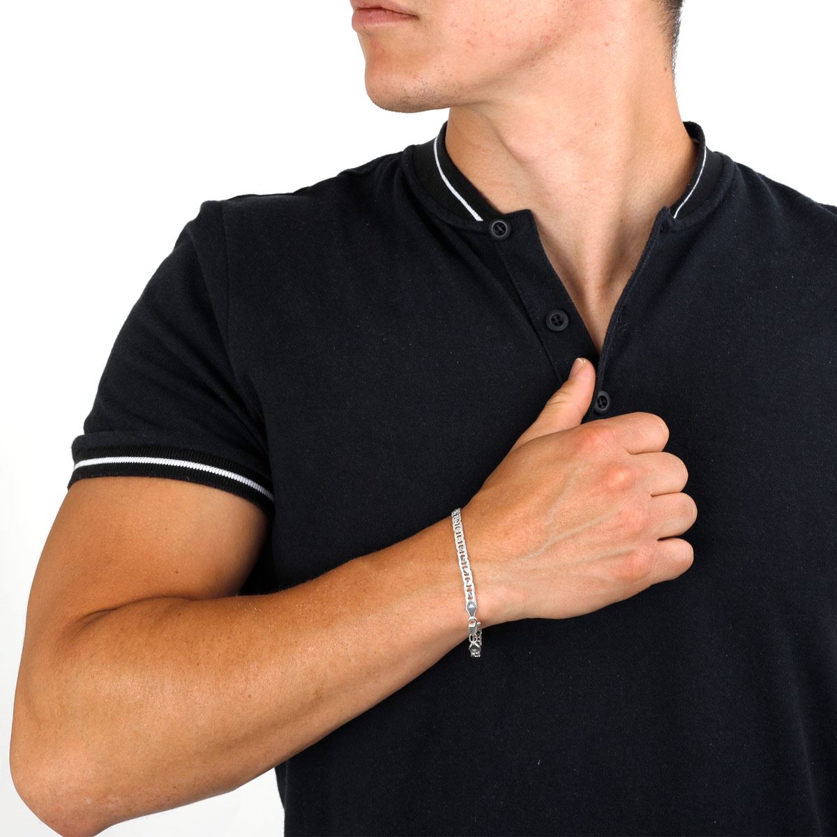 Pulsera Guchi Ancla 120 Martillada Danesa Villalpando