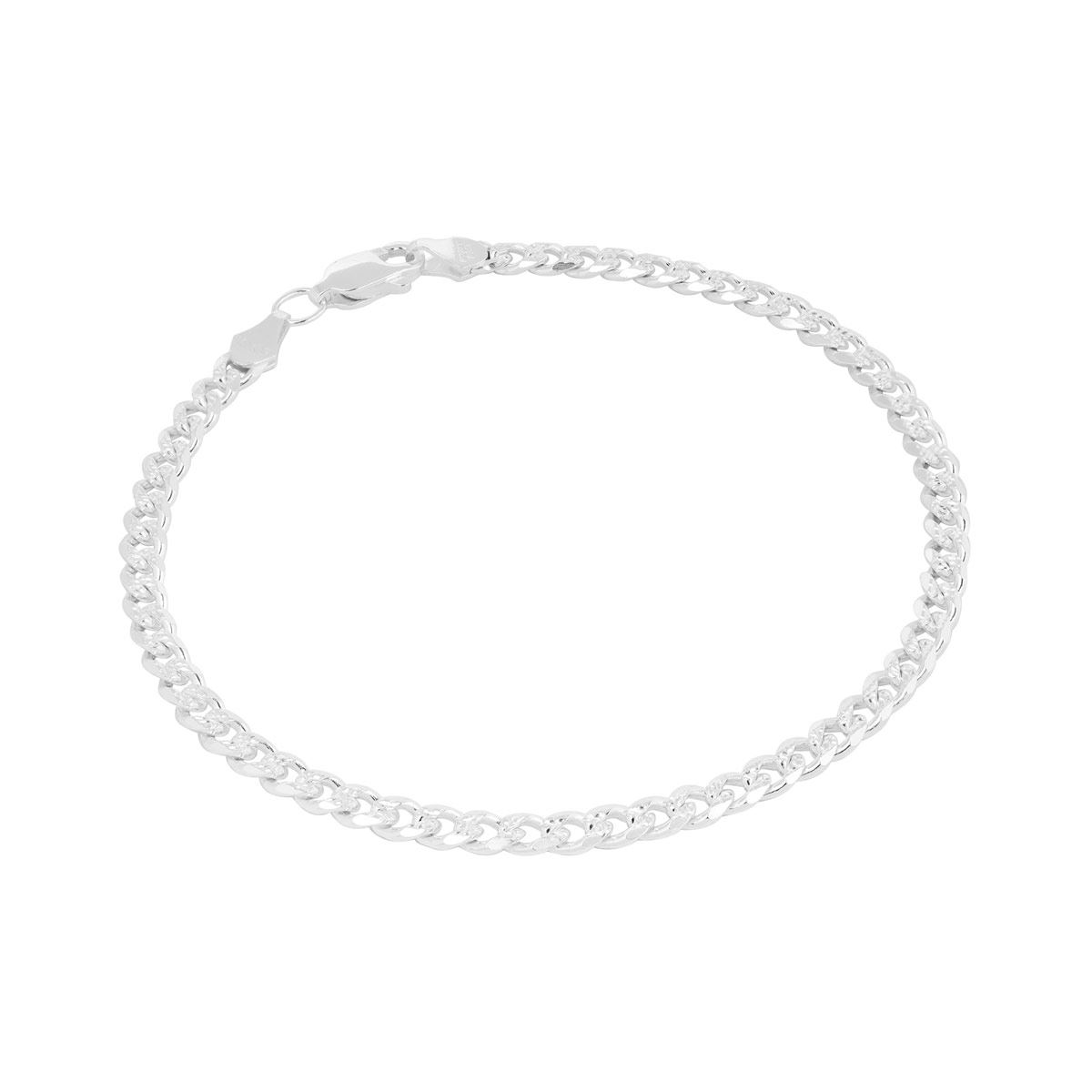 Pulsera Plata .925 Cubana Americana 100 Zegrinada Villalpando