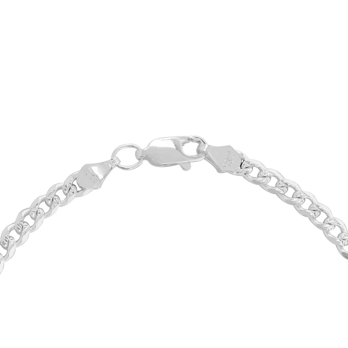 Pulsera Plata .925 Cubana Americana 100 Zegrinada Villalpando