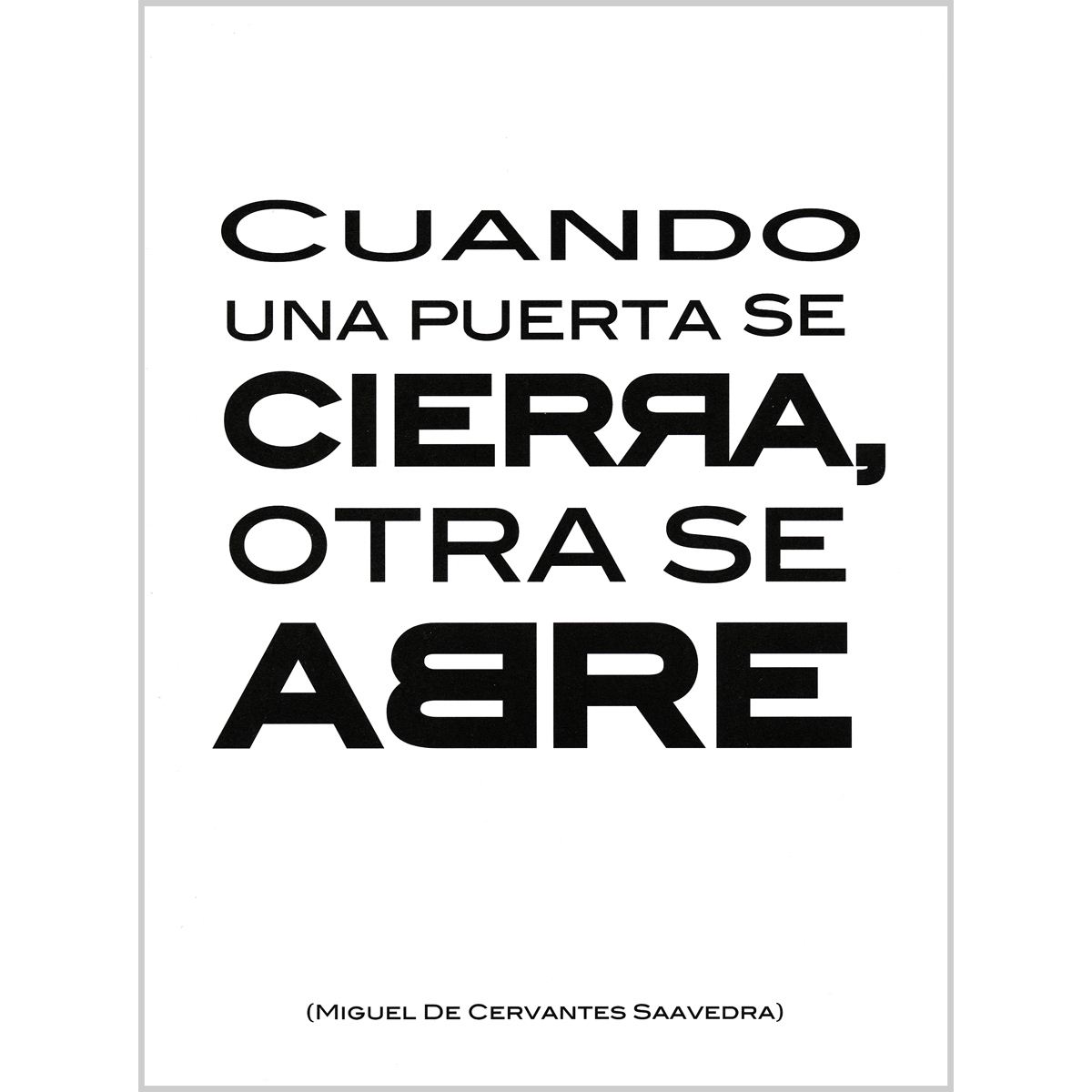 Tarjeta Miguel De Cervantes Saavedra