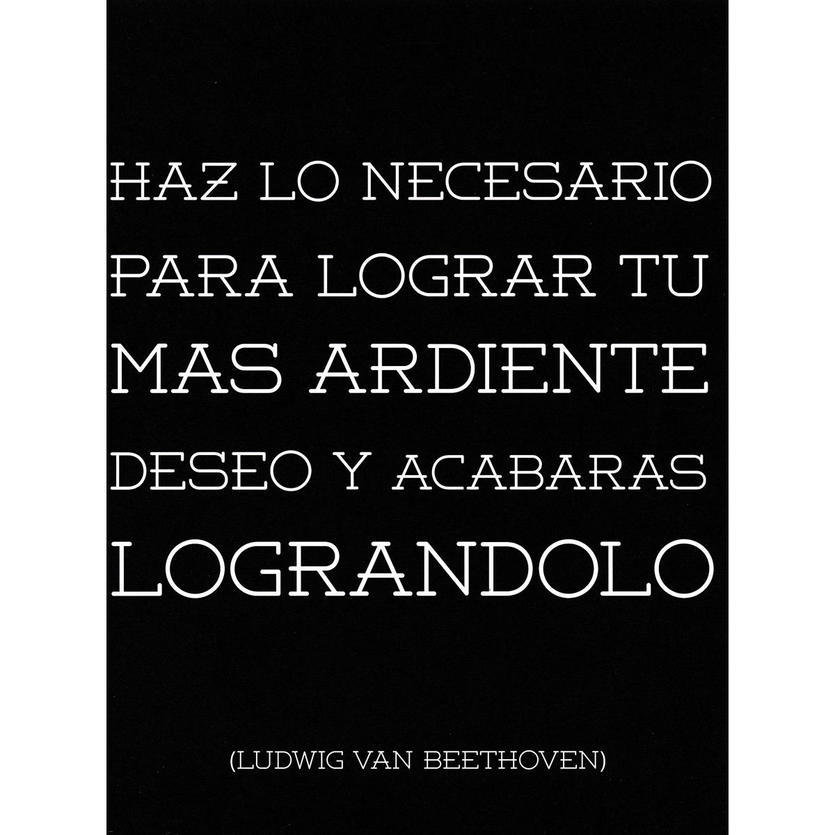 Tarjeta Ludwing Van Beethoven