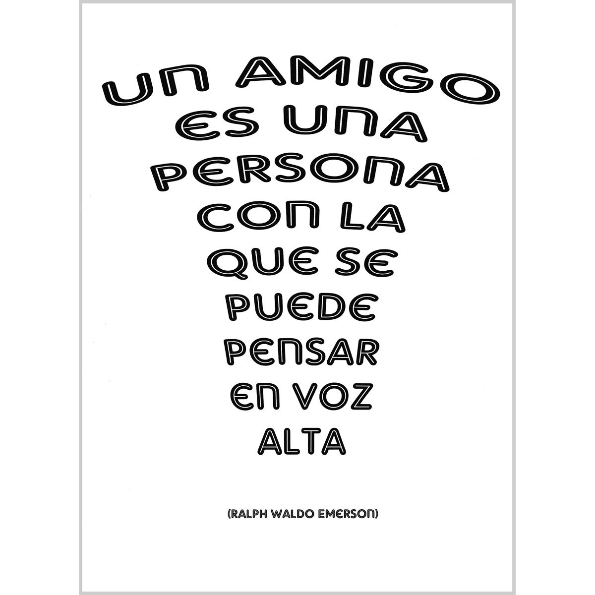 Tarjeta Ralph Waldo Emerson