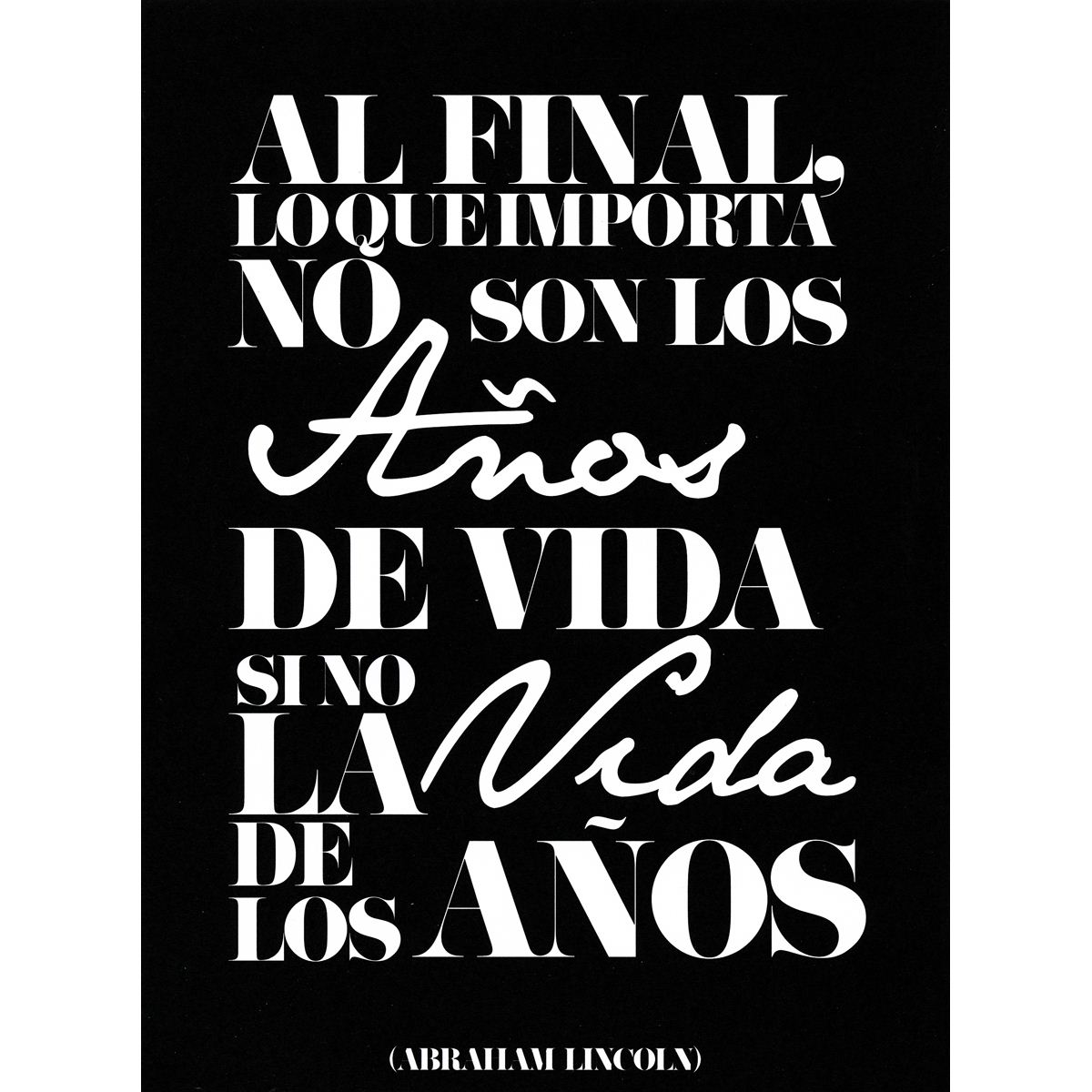 Tarjeta Abraham Lincoln