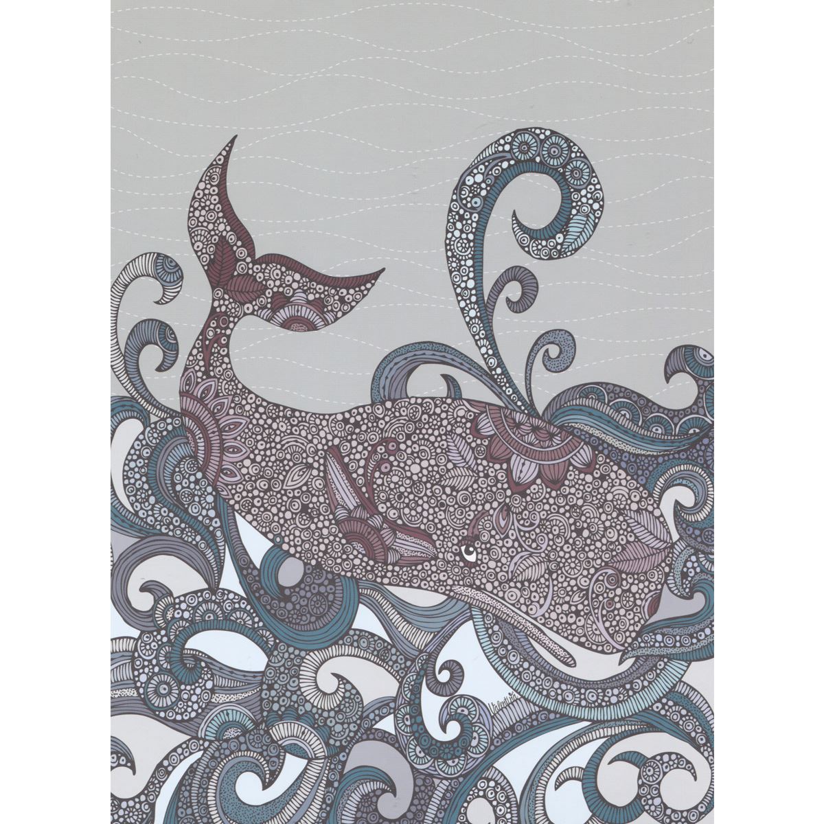 Tarjeta Valentina Whale