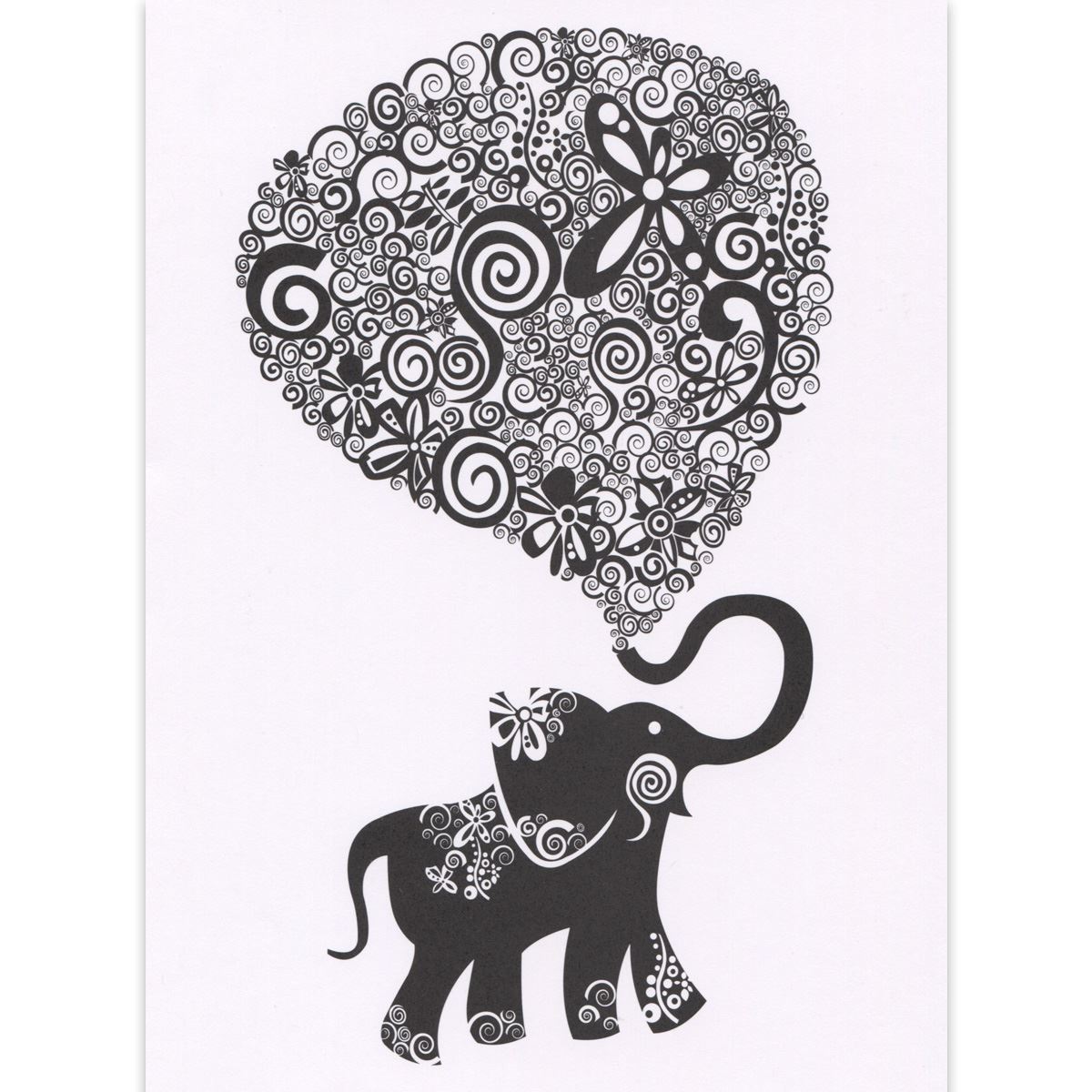 Tarjeta valentina the elephant
