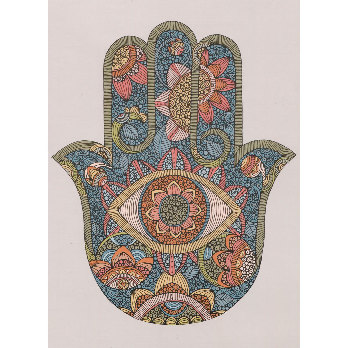 Tarjeta Valentina Hamsa