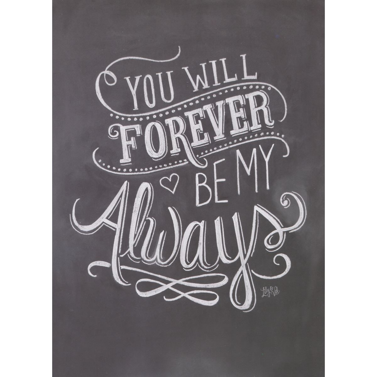 Tarjeta Lilly &amp; Val you will forever