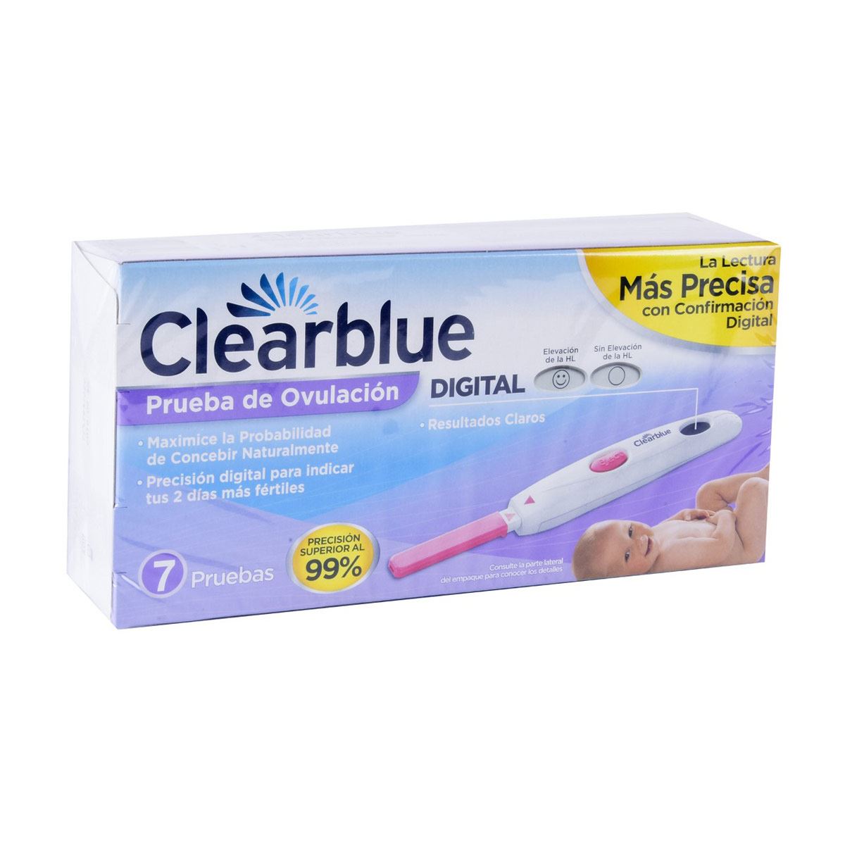 Prueba de Ovulación Clearblue Digital con 7 pruebas
