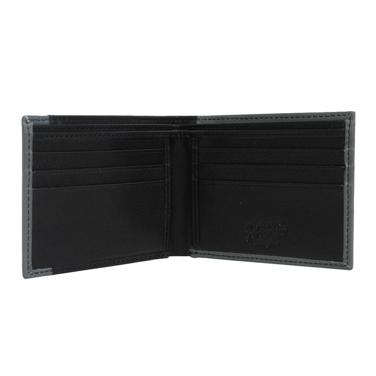 Billetera Original Penguin Bifold Negro con Vino para Hombre