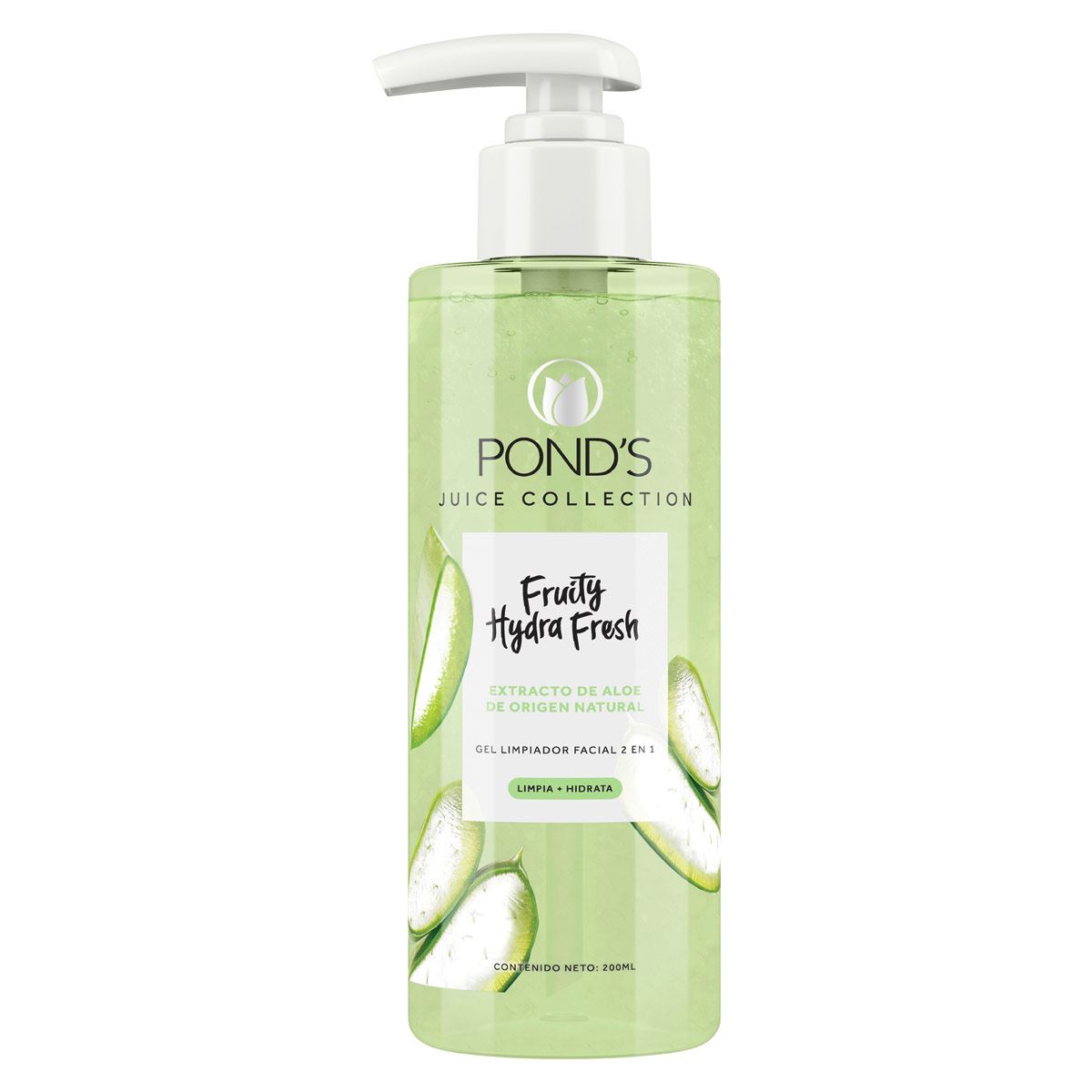 Gel Lim Ponds Fac 2en1 Aloe 200ml